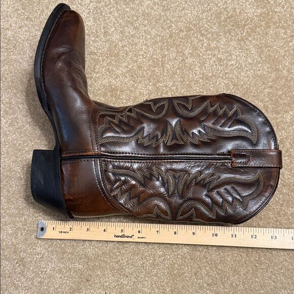 Laredo Dark Brown Leather  upper Boots sz men’s 9D main image 10